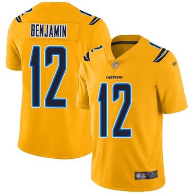 Los Angeles Chargers NFL Football Travis Benjamin Gold Jersey Youth Limited 12 Inverted Legend